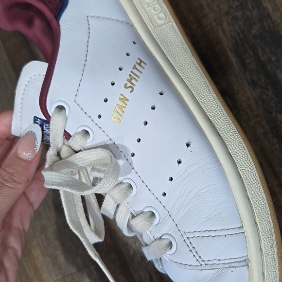 Adidas Stan Smith Chenille Pack Shadow Red Sneakers - Picture 14 of 14